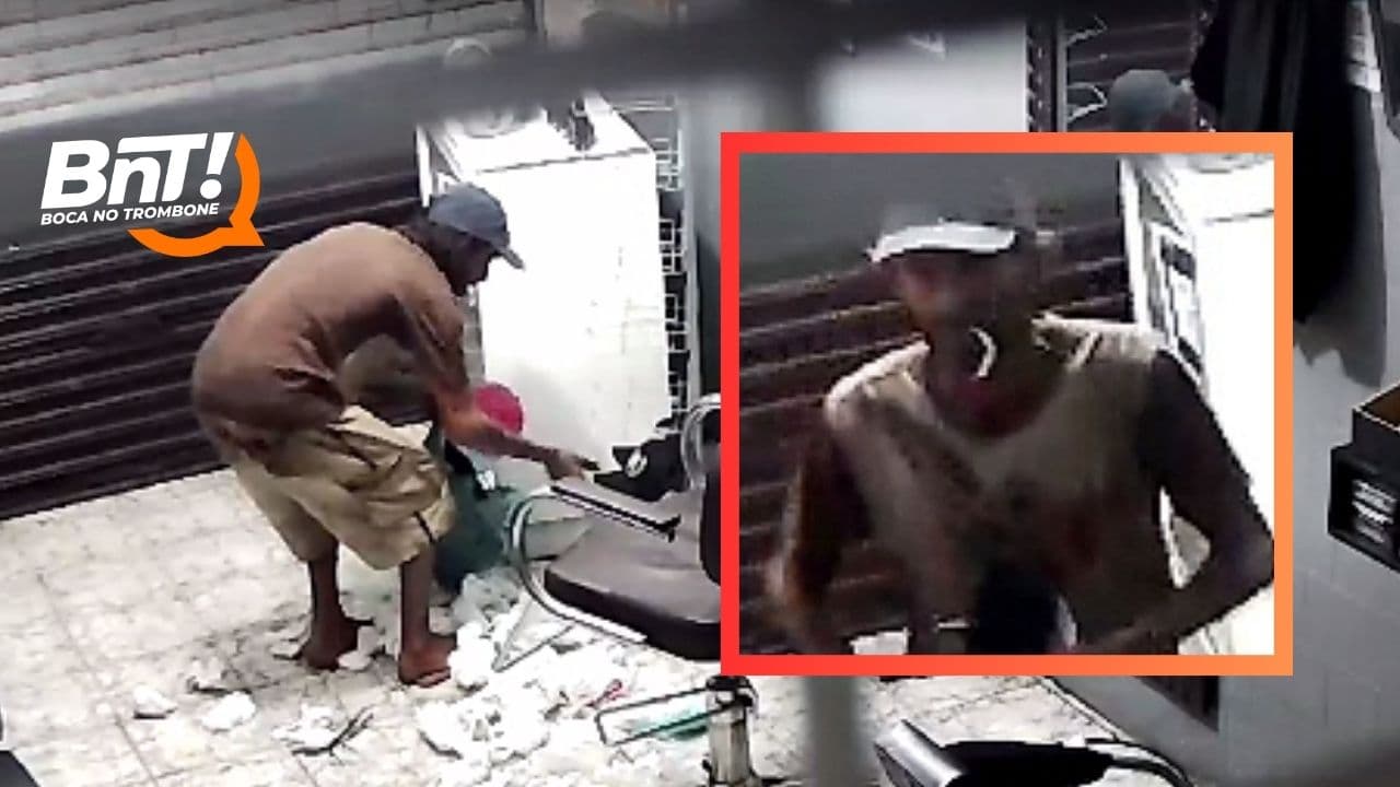 Homem invade barbearia de PG e furta objetos