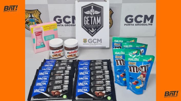 Mulher é presa por furtar chocolates de farmácia em PG