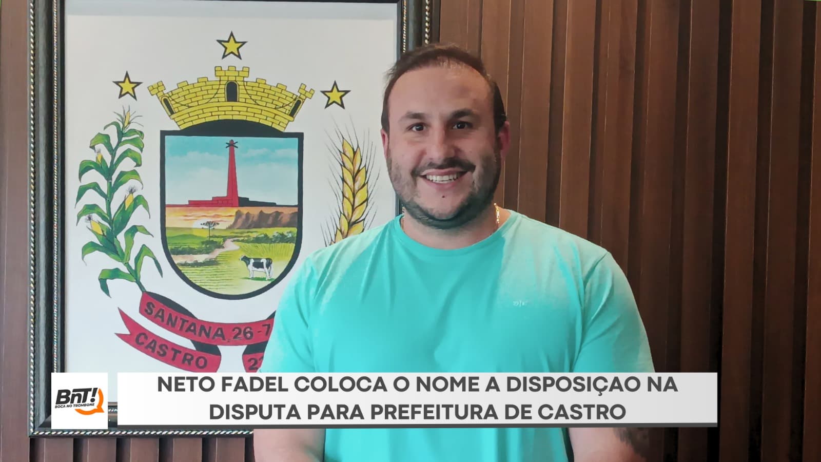Neto Fadel coloca o nome a disposição na disputa da Prefeitura de Castro