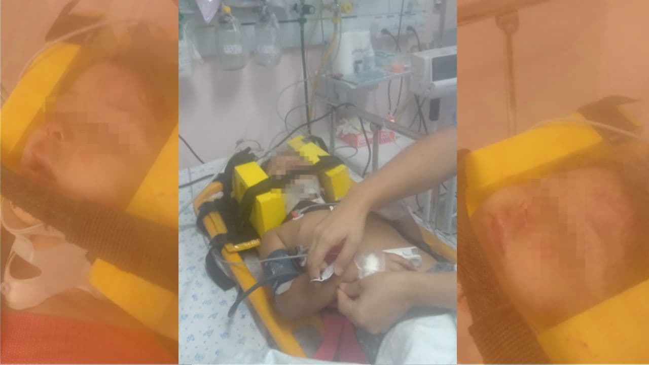 Criança atropelada por ônibus em PG recebe alta de hospital; VCG se pronuncia