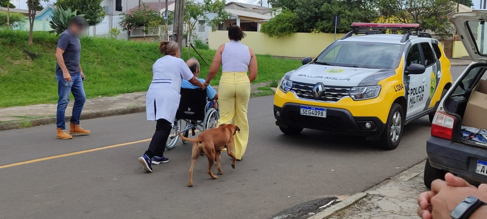 Idoso liga para a PM e mente que estava em cárcere privado em PG