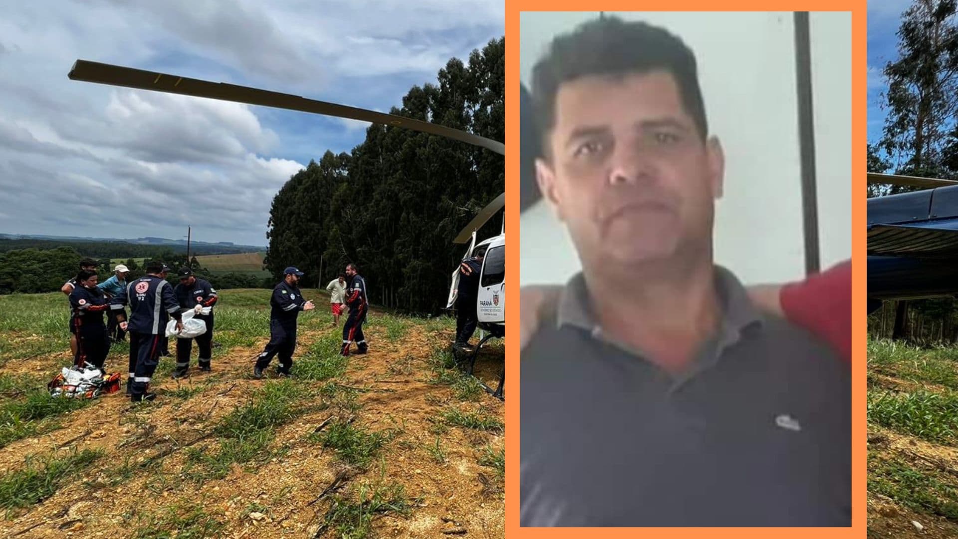 Morre no hospital homem atingido por árvore em Imbituva