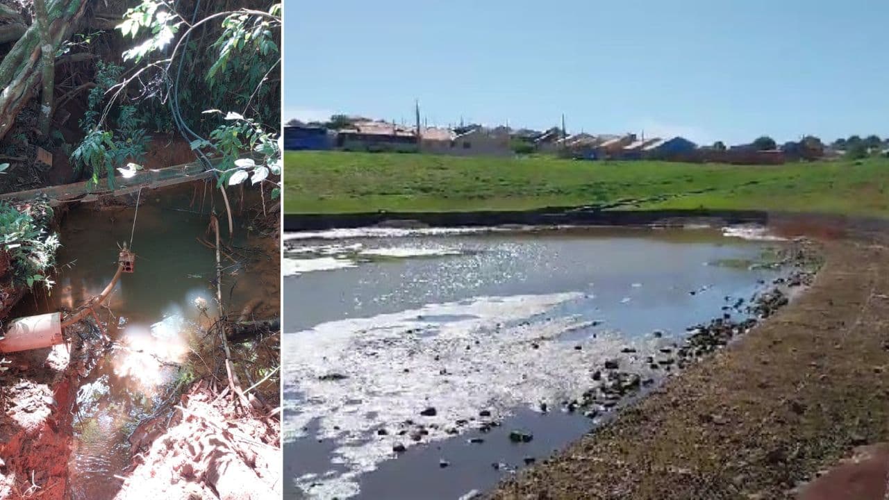 Morador denuncia vazamento de água contaminada do Lago do Parque dos Pinheiros em sua propriedade