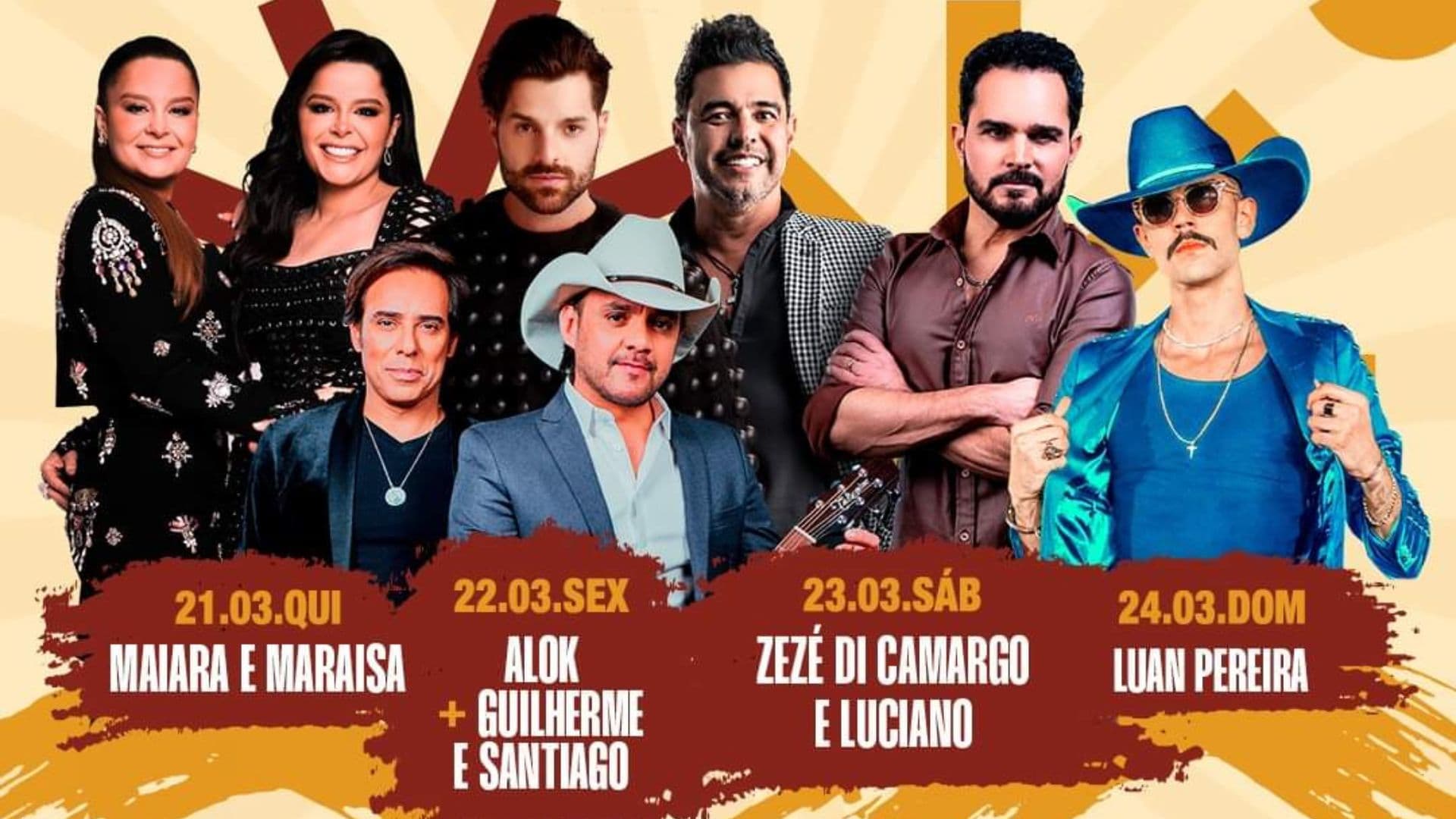 Confira os shows da 14ª Festa do Peão de Boiadeiro de Sengés que acontece nesta semana