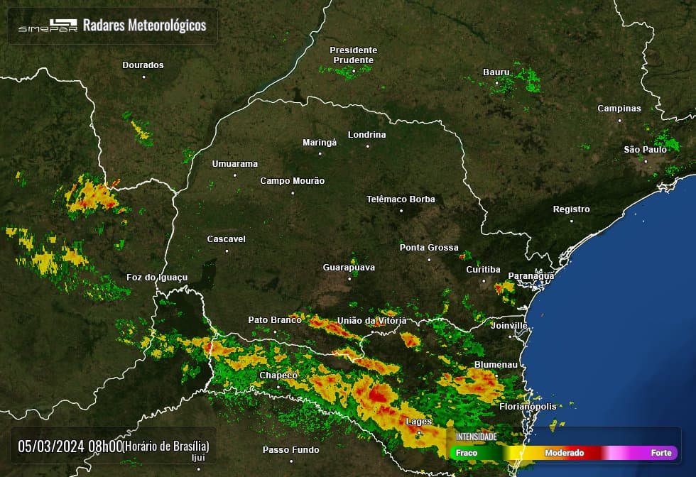 Terça-feira será marcada por chuva em PG e região