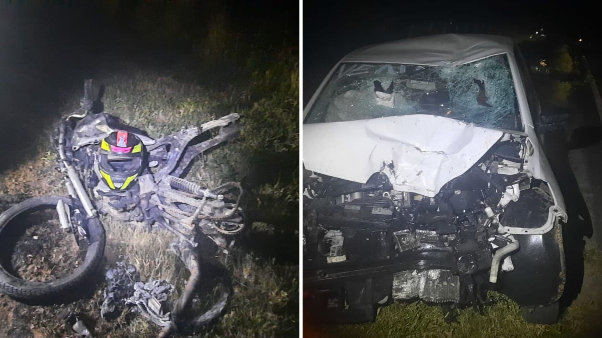 Morre na UPA motociclista de 18 anos após colisão frontal com carro na PR-340