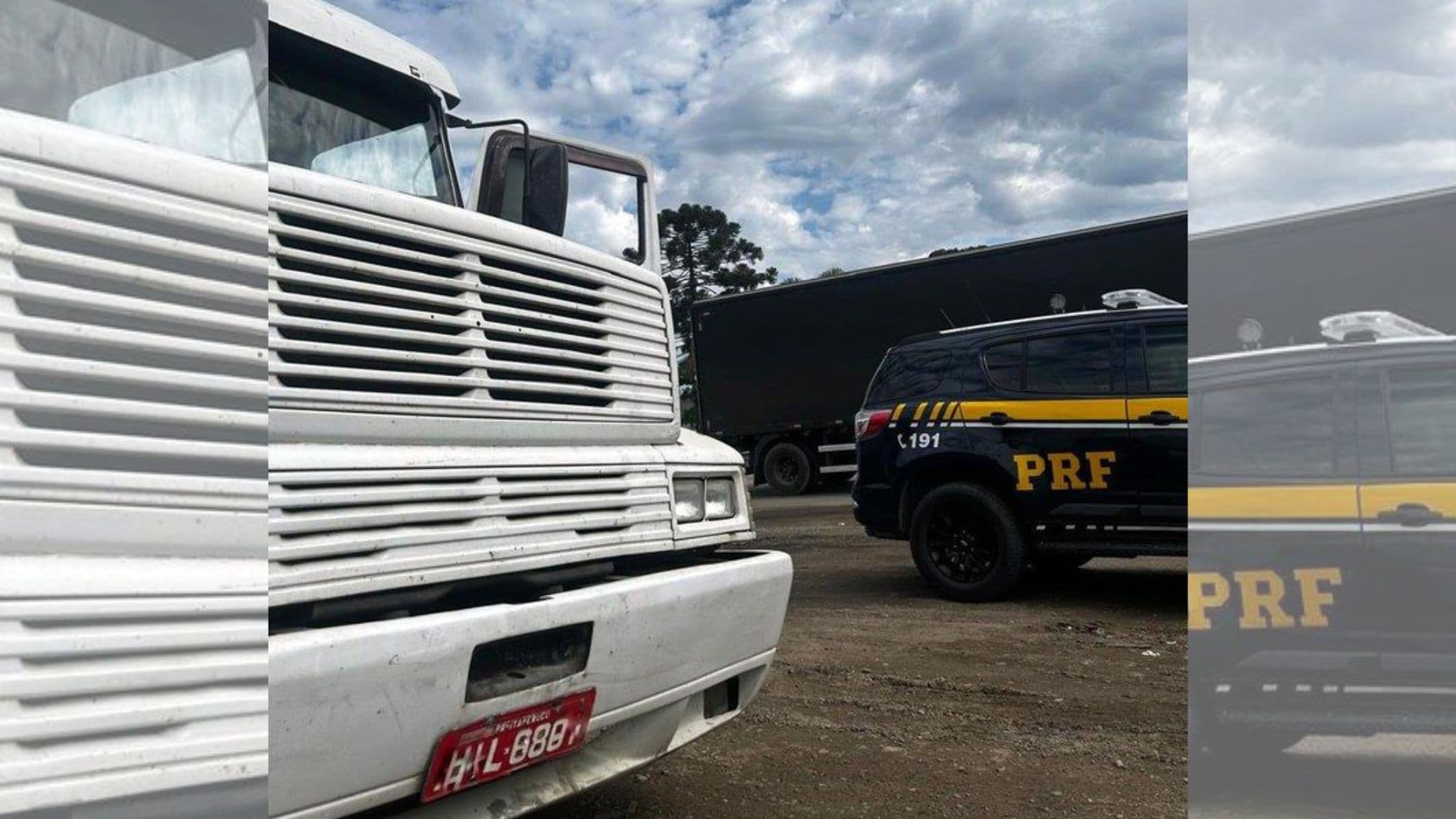 Homem é preso por adulterar placas de carreta para não pagar pedágio na BR-116