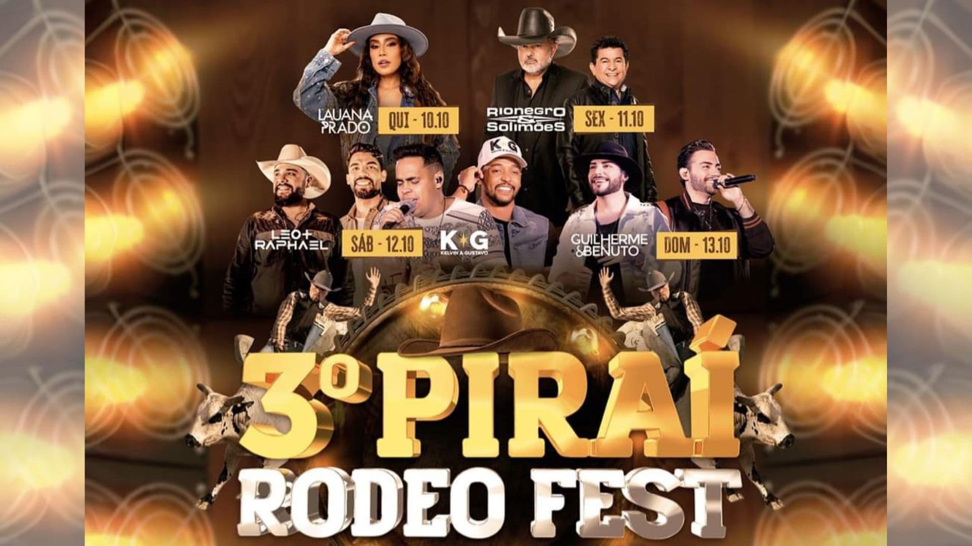 3° Piraí Rodeo Fest acontece com shows gratuitos nesta semana