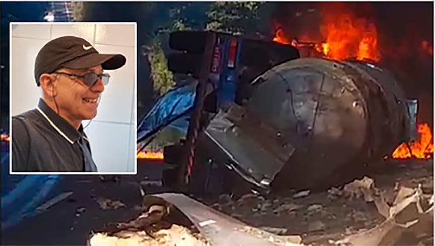 Ex-funcionário da VCG morre carbonizado em acidente com caminhão na região
