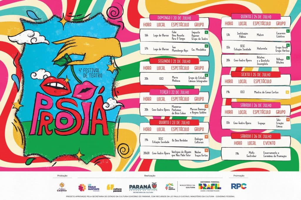 PROGRAMAÇÃO Festival de Teatro Prosiá
