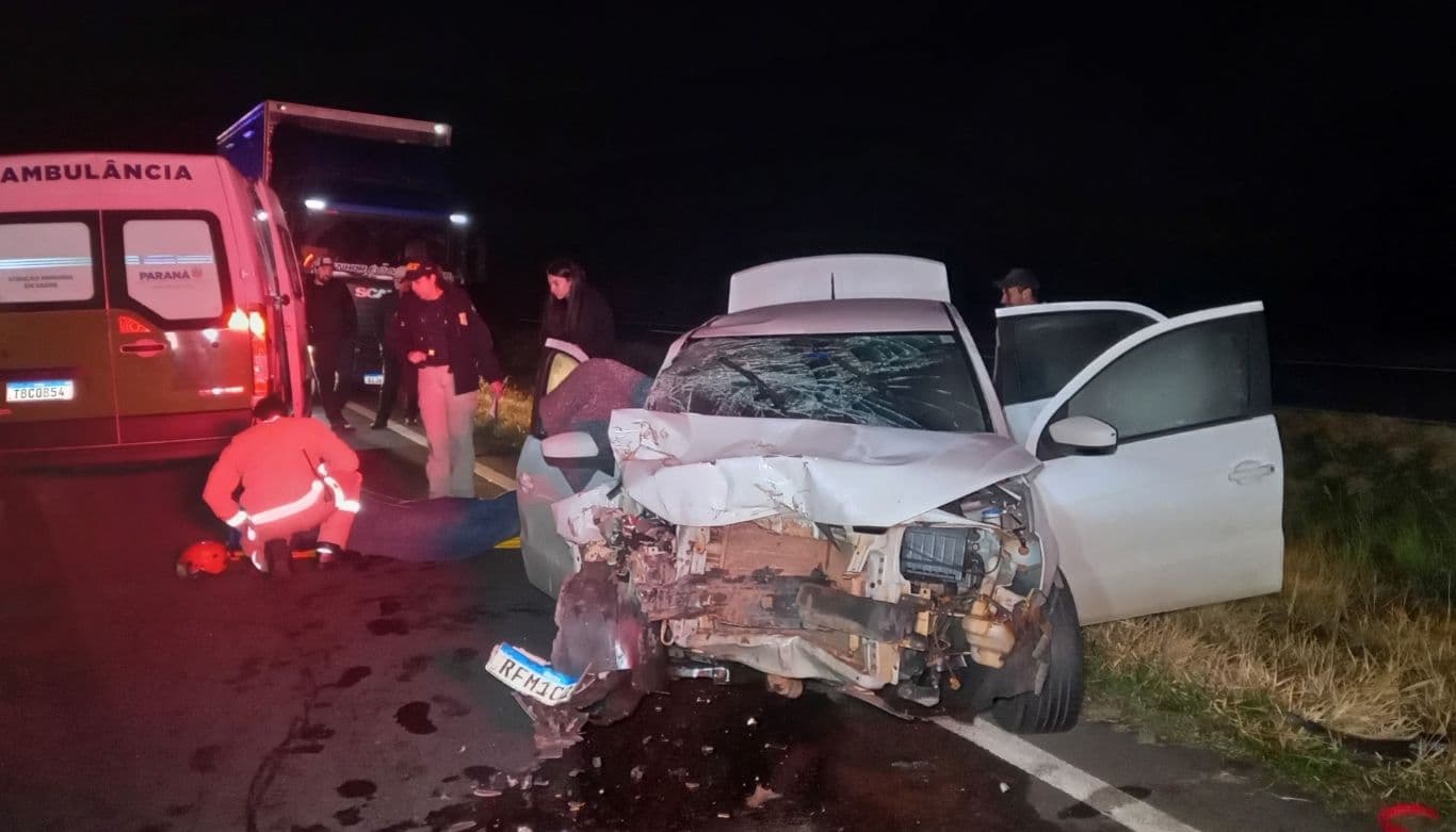 Acidente ocorreu na altura do km 468, próximo ao distrito de Pinheirinho.