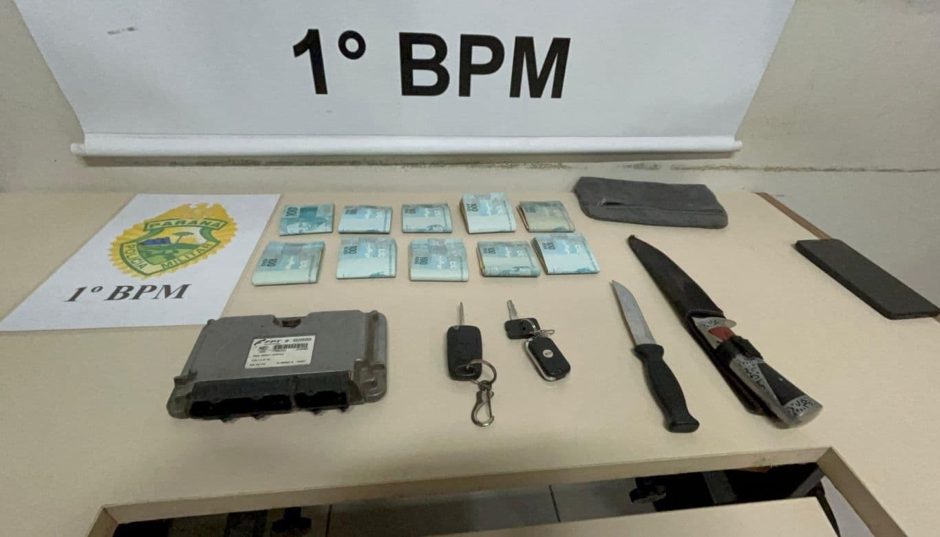 Operação em Ponta Grossa termina com um morto, dois presos e dinheiro apreendido