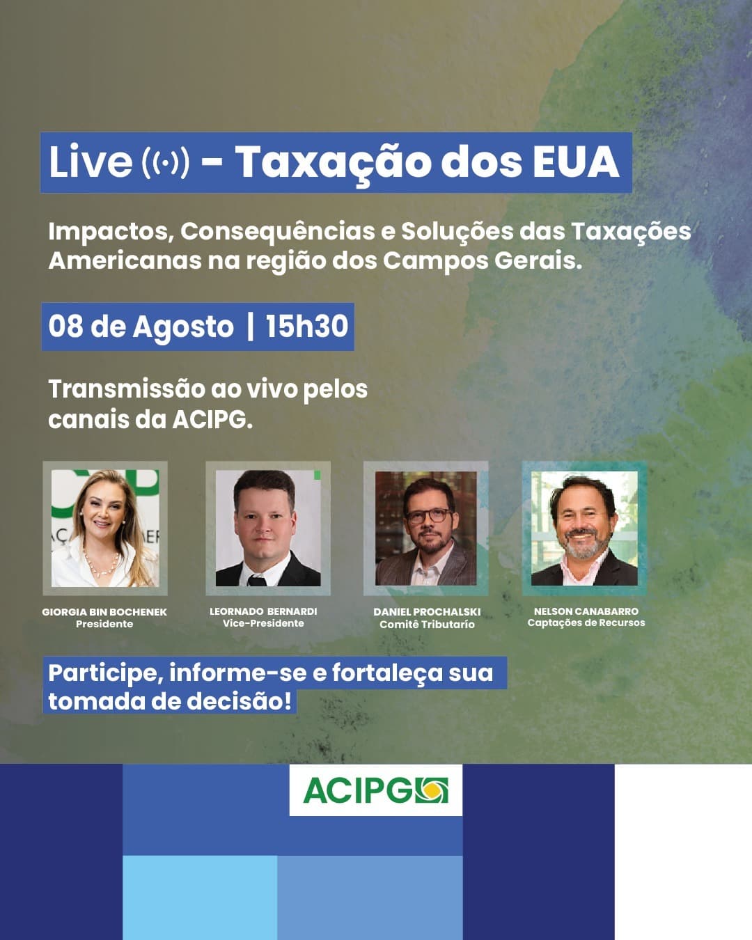 LIVE TAXAÇÃO EUA