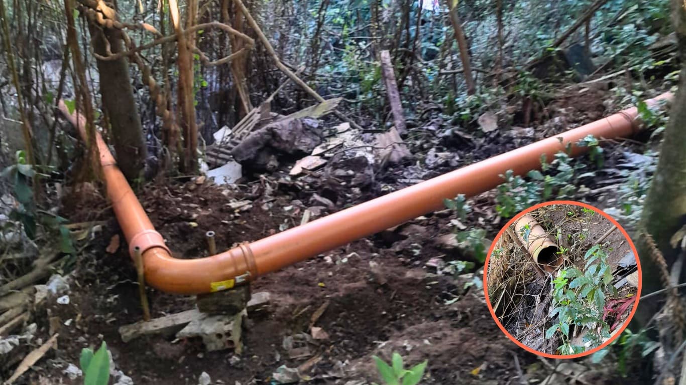 Equipes da Sanepar realizam reparo em esgoto no Jardim Carvalho, em Ponta Grossa