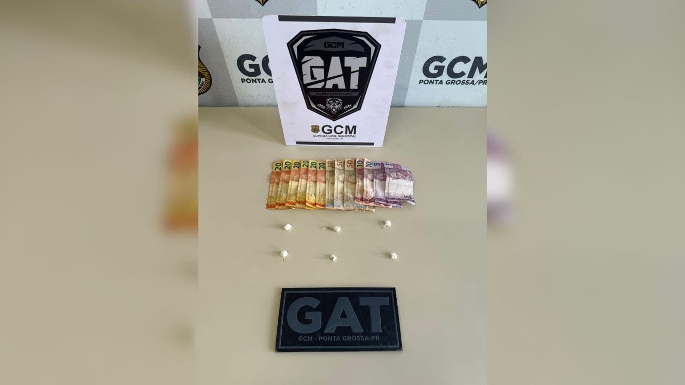 GCM de Ponta Grossa prende três pessoas por tráfico de drogas em Uvaranas