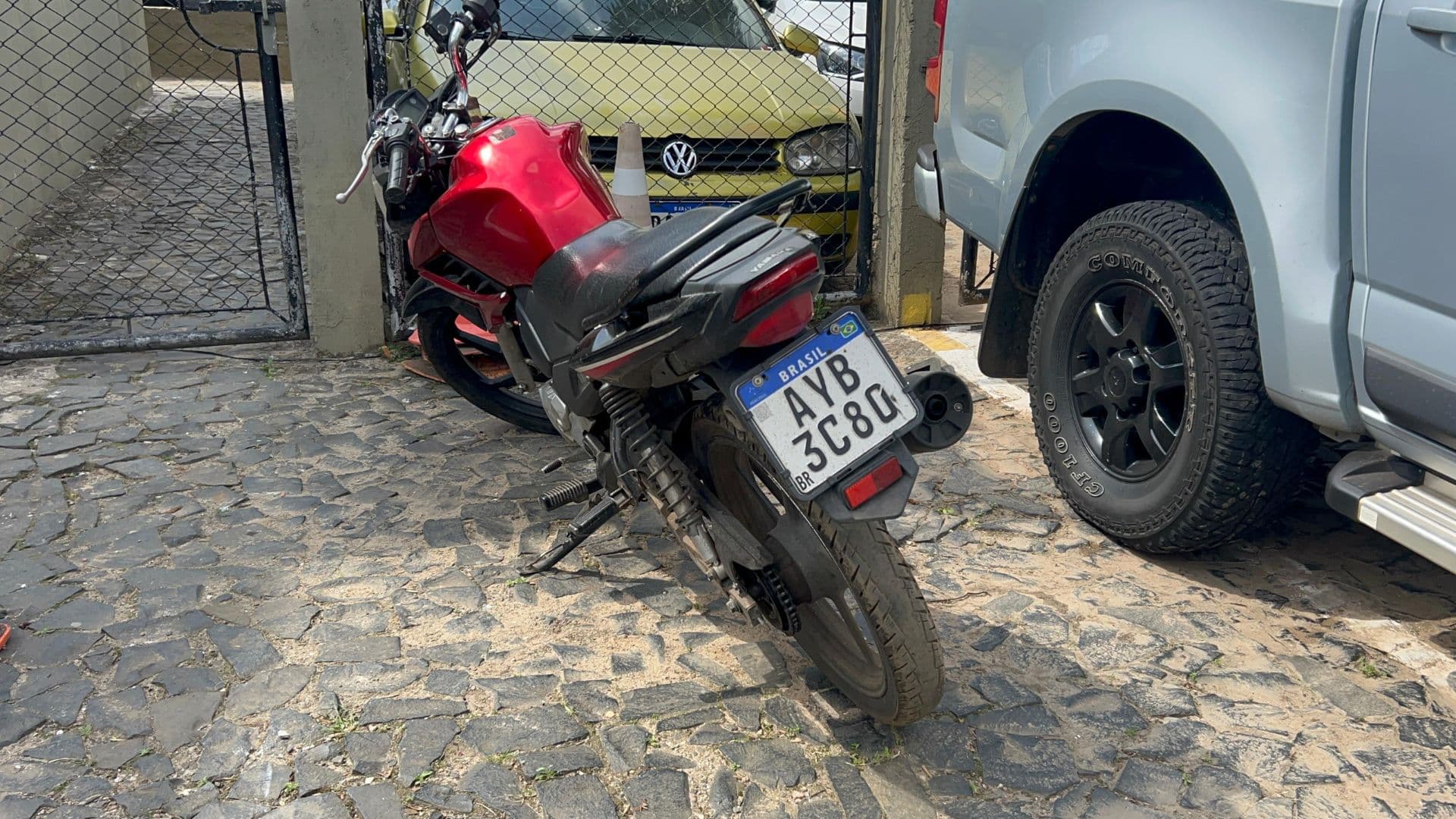 Motocicleta recuperada, em Ponta Grossa