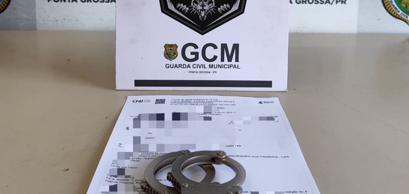 Homem com mandado de prisão é capturado pela GCM em bairro de PG