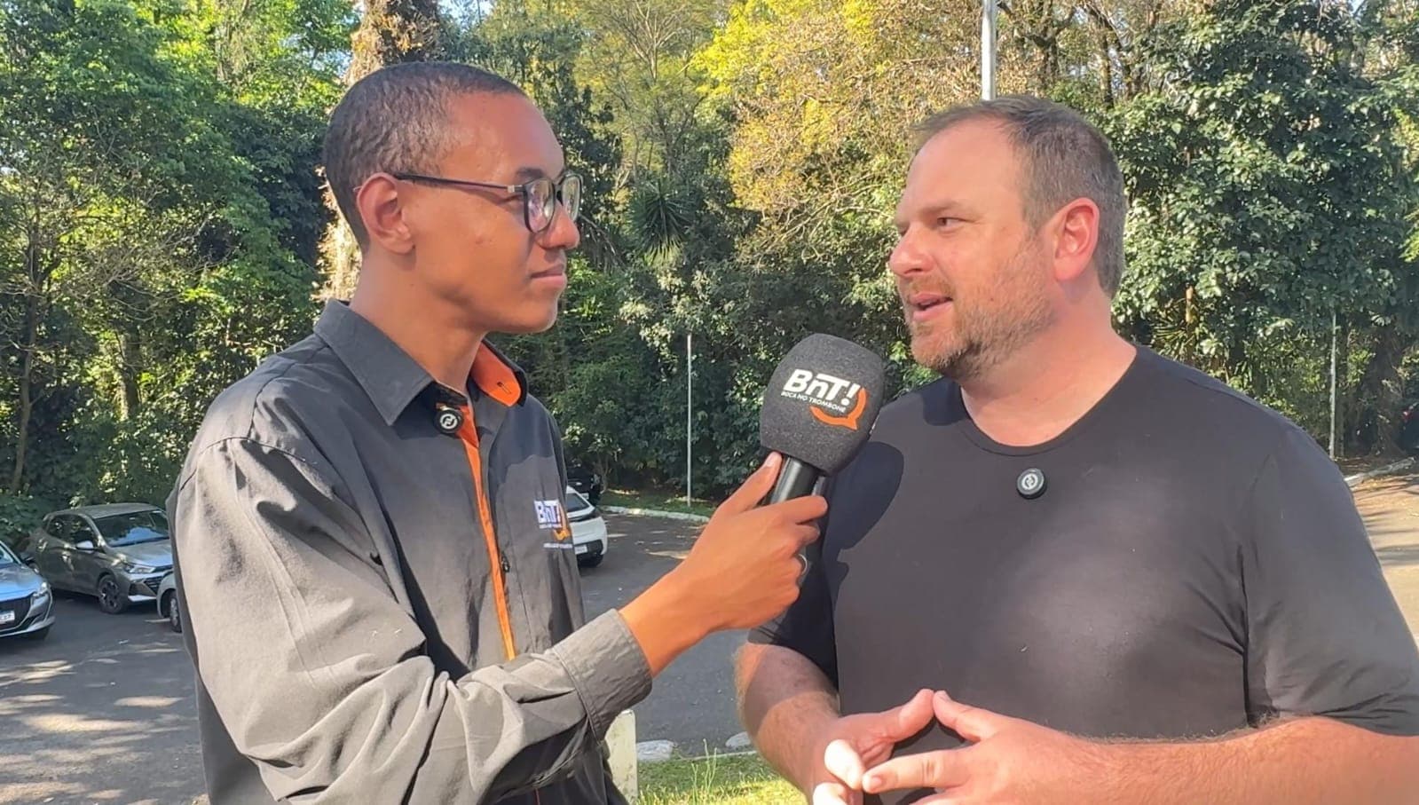 Vereador Guilherme Mazer grava entrevista para a segunda temporada do programa Prosa com Mazer