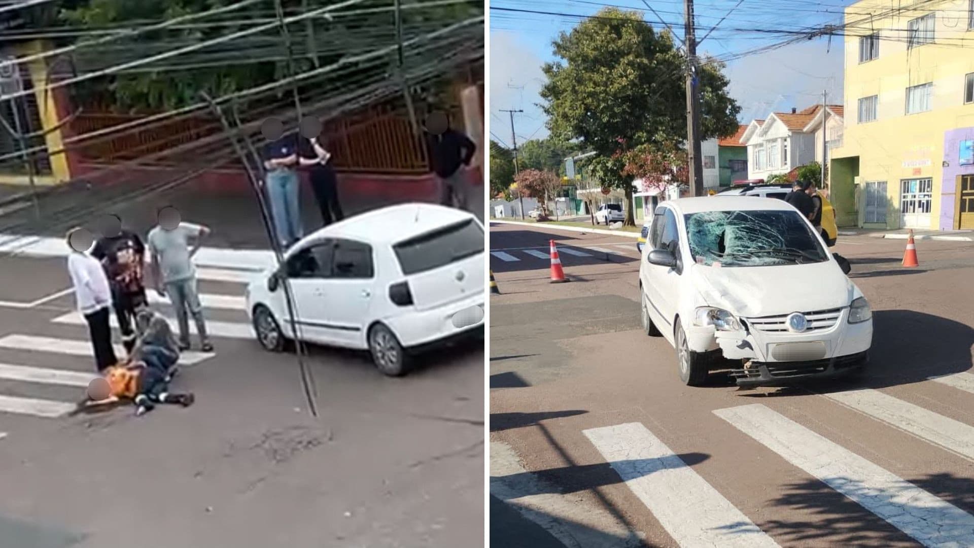 Mulher é atropelada e fica gravemente ferida em Castro
