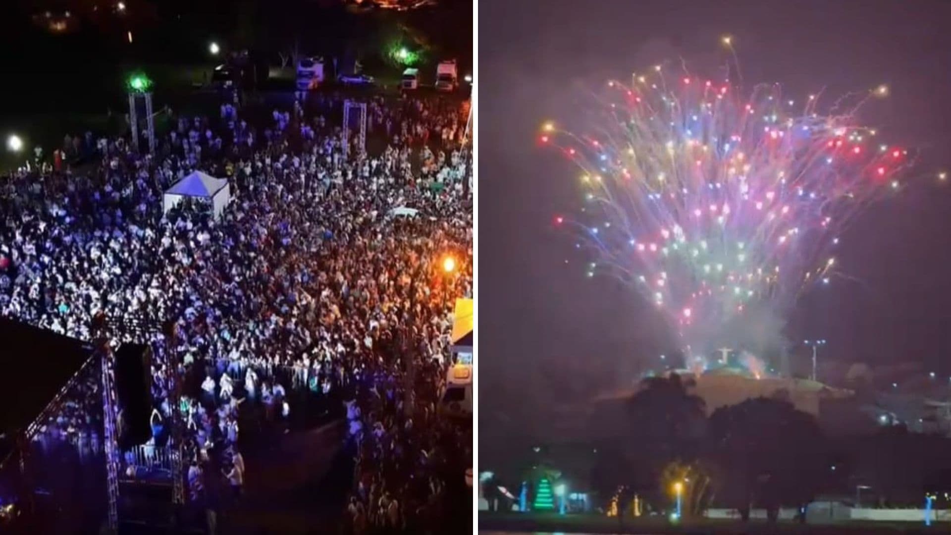 Mais de 4 mil pessoas passaram o Réveillon no Parque Lacustre em Castro