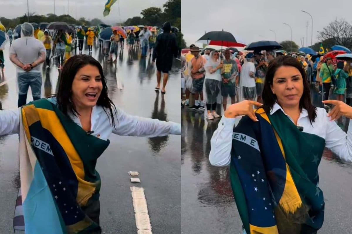 Mara Maravilha anuncia desejo de disputar o Senado após ato em Brasília