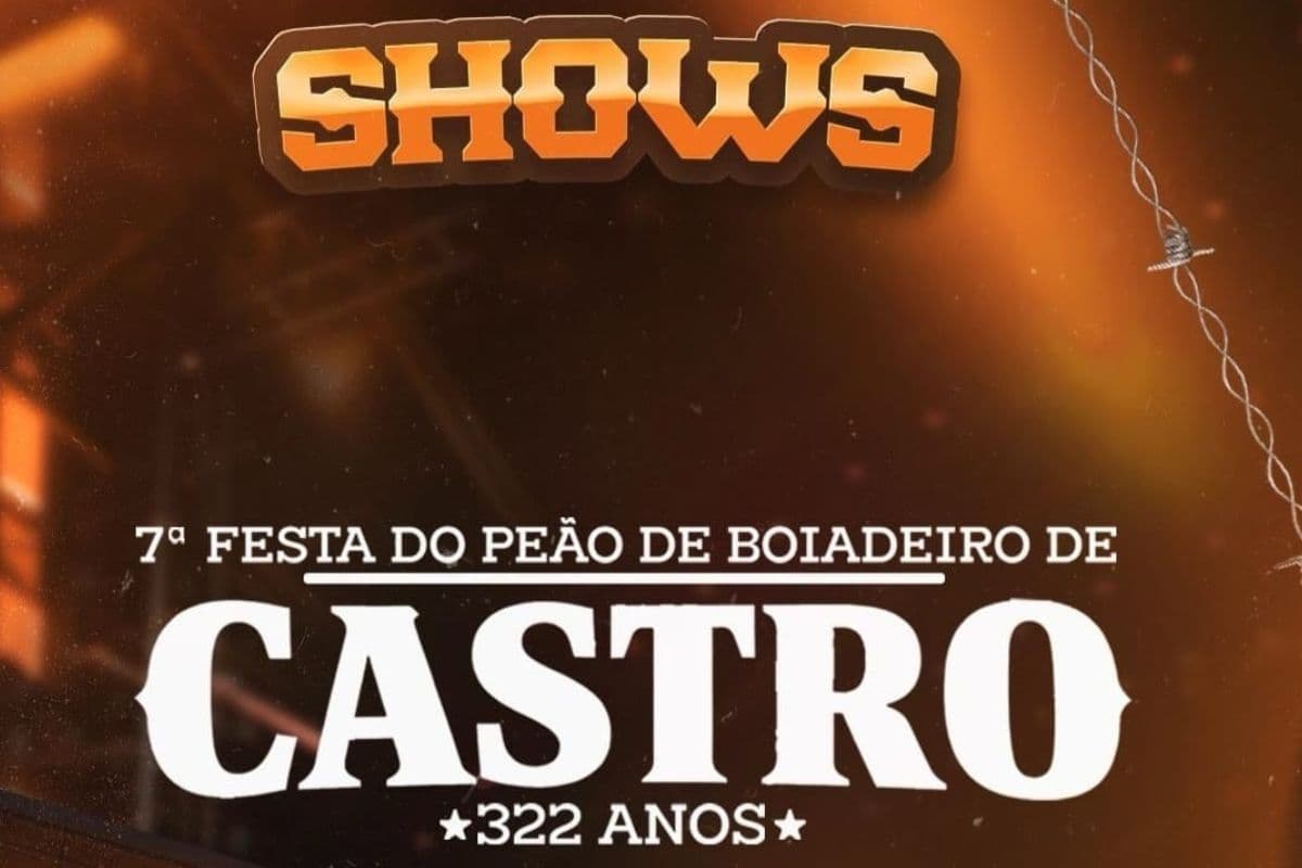 Festa do Peão Boiadeiro em Castro divulga oficialmente a grade de shows