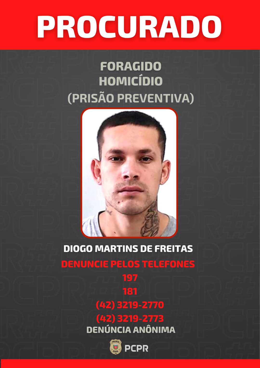 imagem procurado pcpr