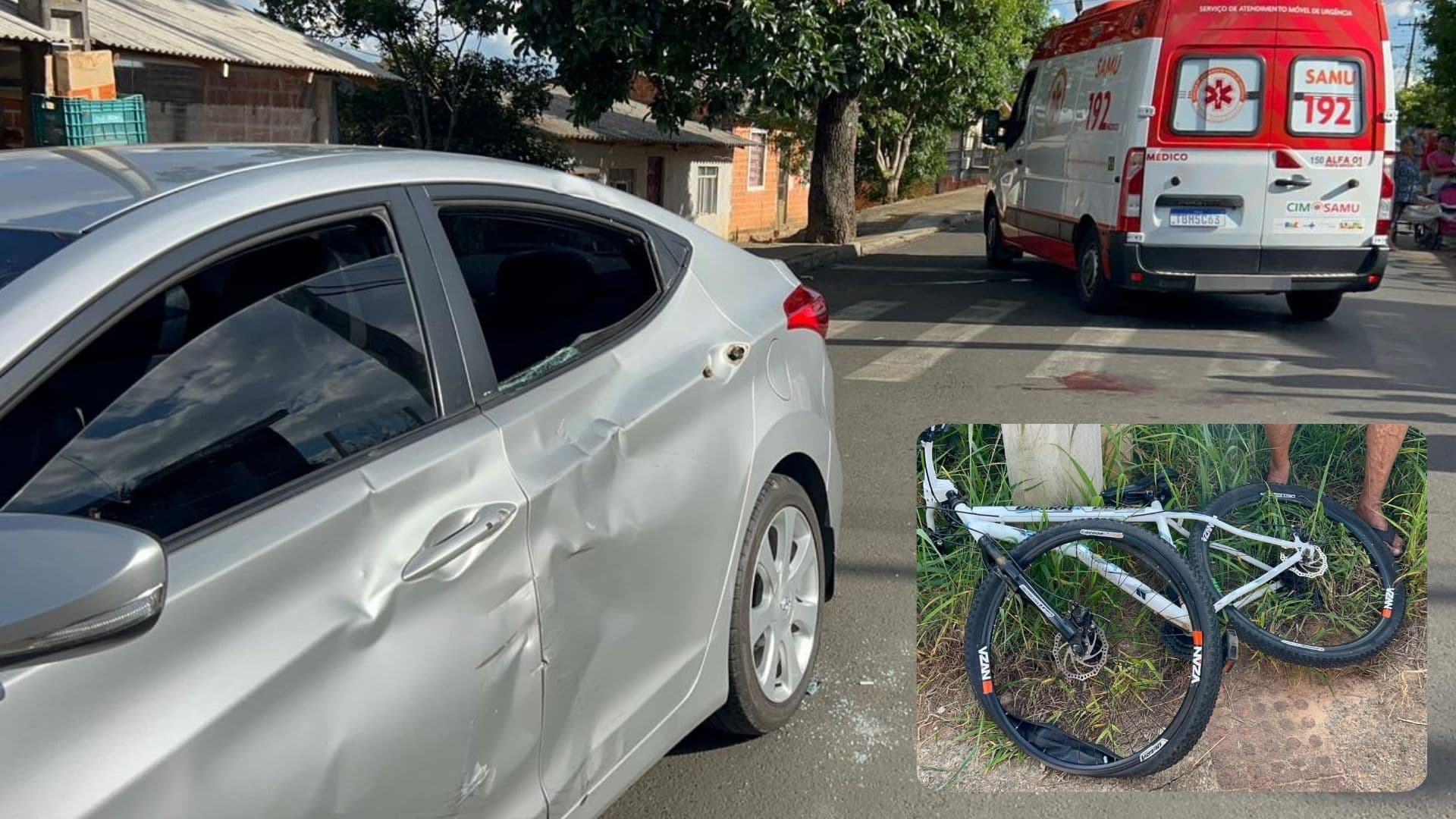 Adolescente de 13 anos fica gravemente ferido em acidente com bicicleta em Ponta Grossa