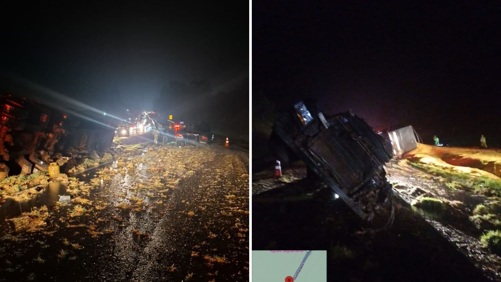 Grave acidente na PR-151 mata caminhoneiro em Jaguariaíva