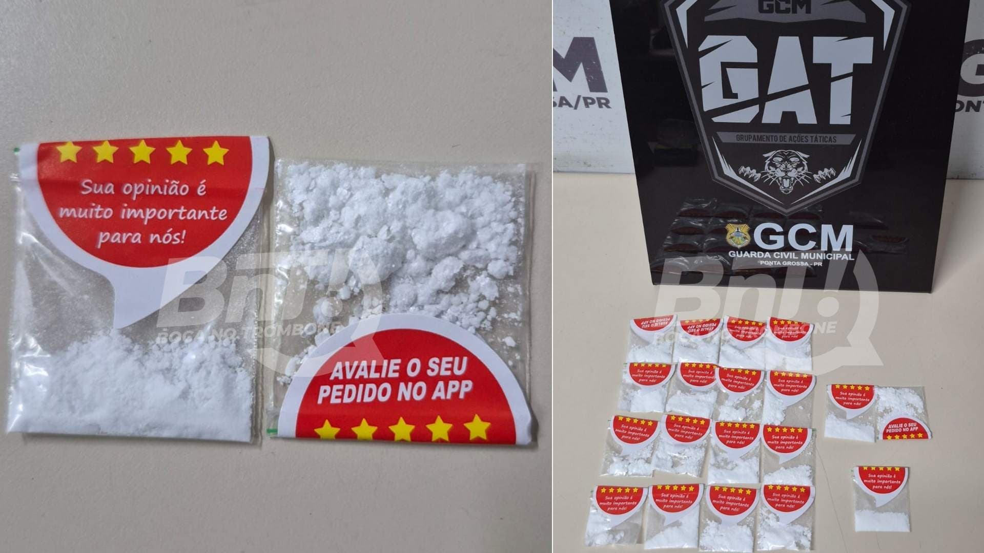 Pesquisa de satisfação? Homem é preso pelo GAT com cocaína em bar de PG