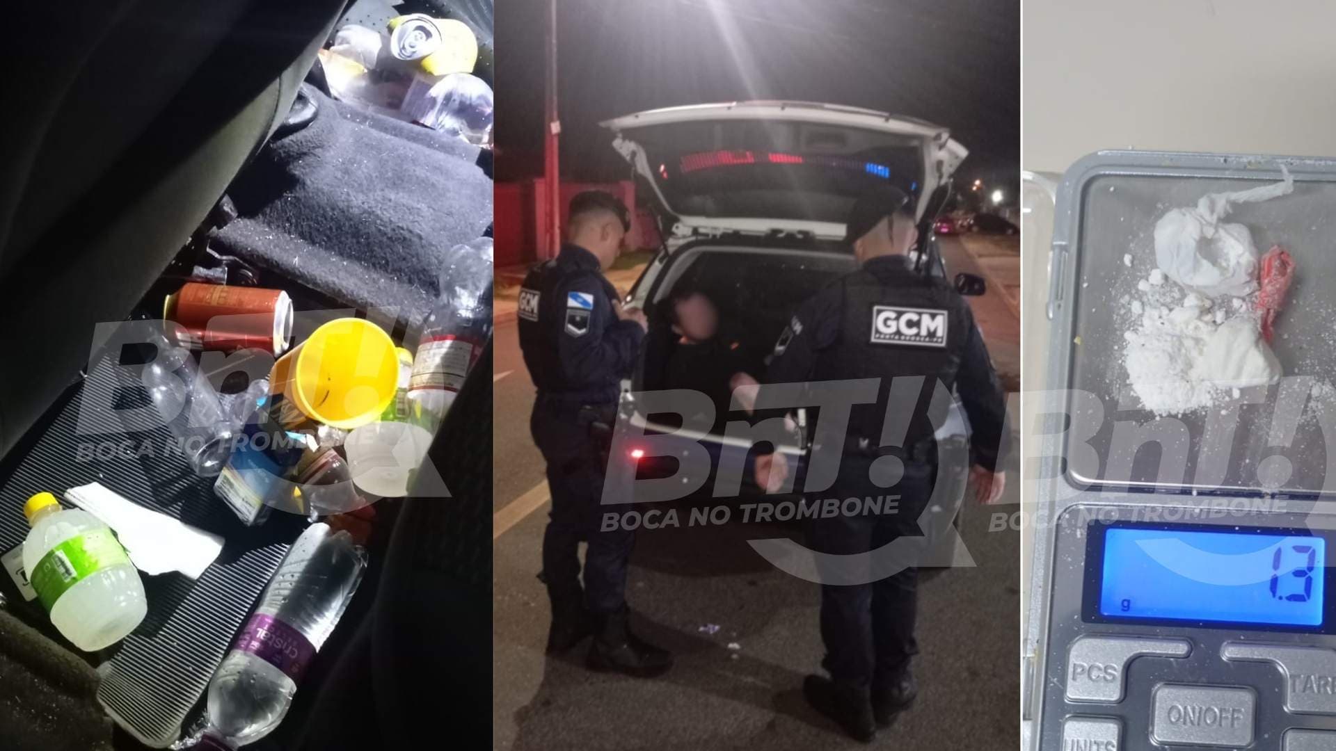 Bebida, cocaína e tentativa de suborno: motorista embriagado é preso pela GCM Índia em PG