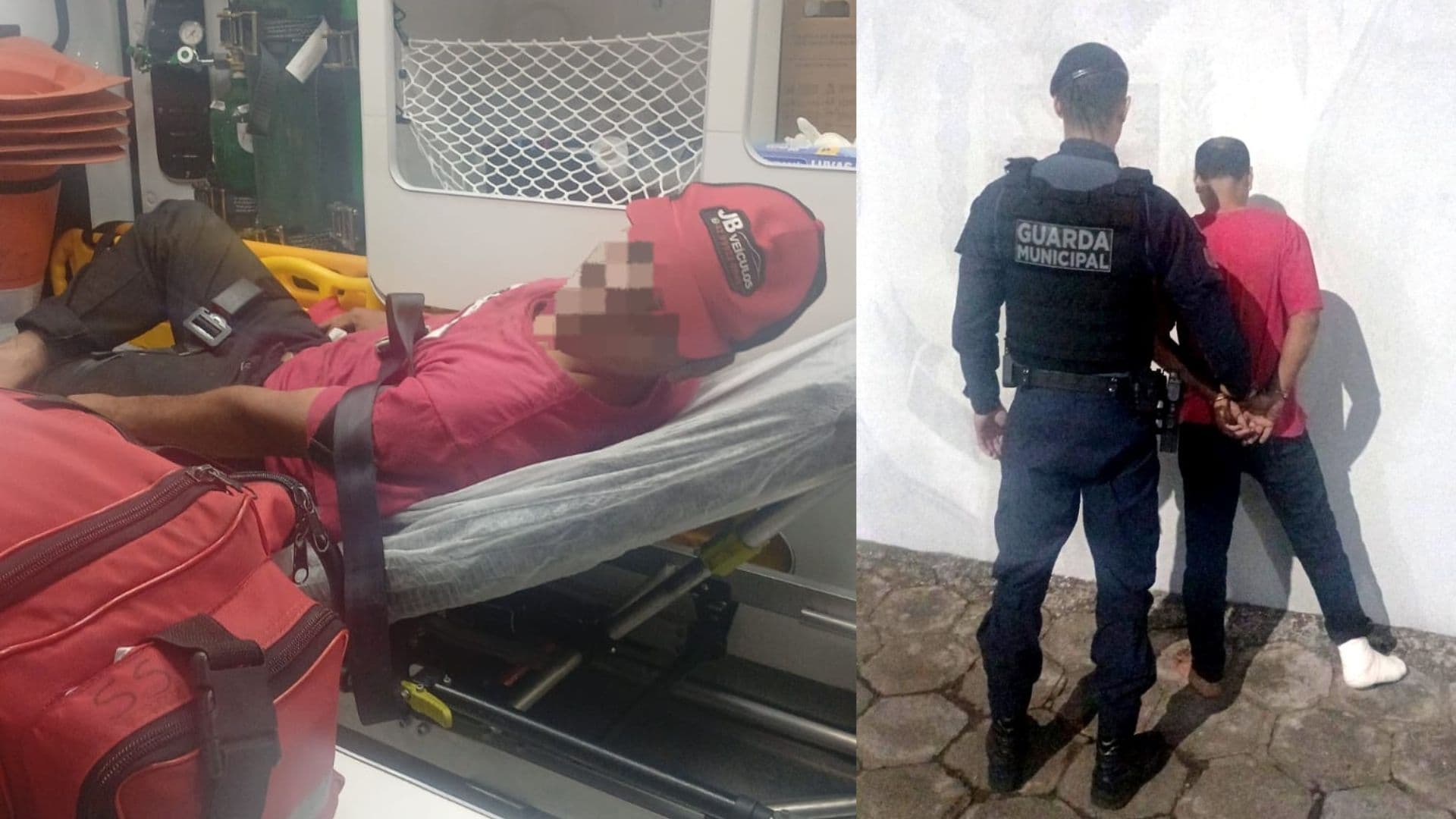 Homem é preso durante atendimento do SAMU em Telêmaco Borba
