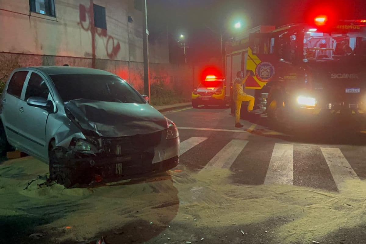 Motorista perde o freio e provoca acidente no Contorno, em Ponta Grossa