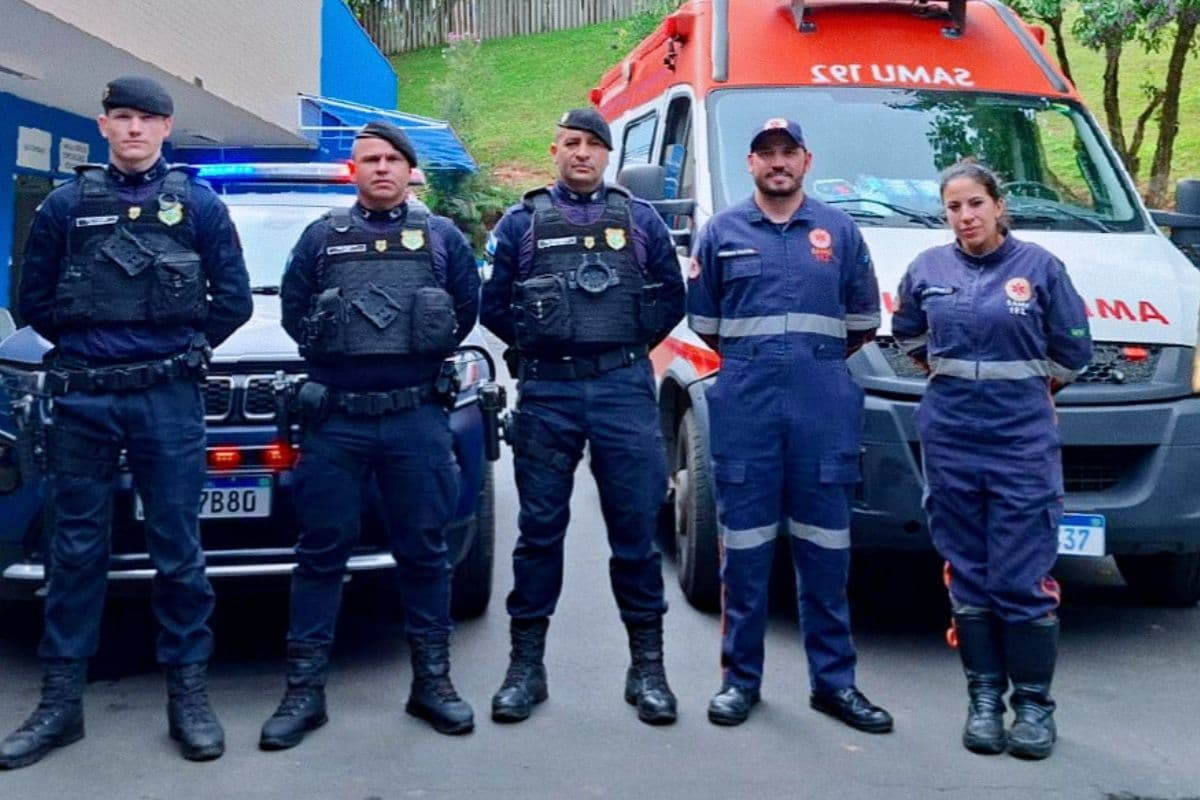 Ação conjunta entre GCM e SAMU ajuda a salvar bebê prematuro e mãe em Ponta Grossa