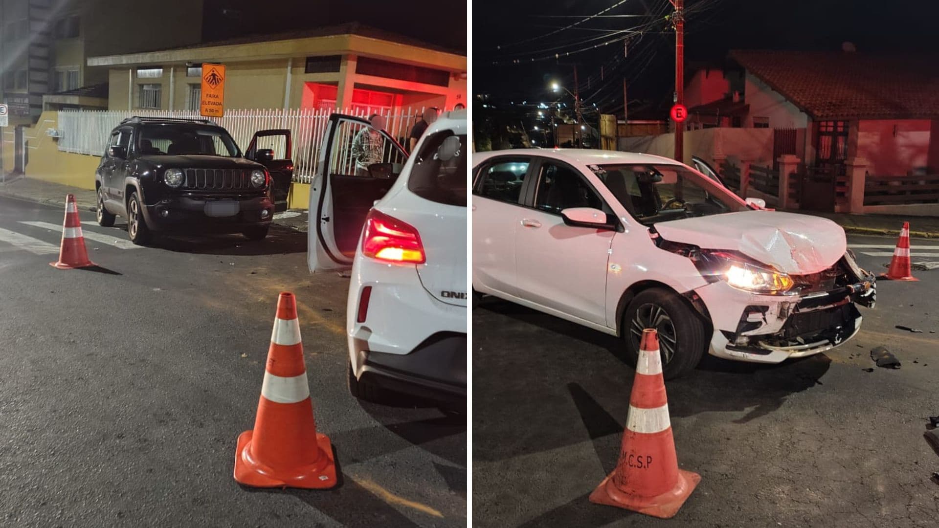 Motorista de Jeep embriagado fura preferencial, provoca acidente e é preso em Ponta Grossa