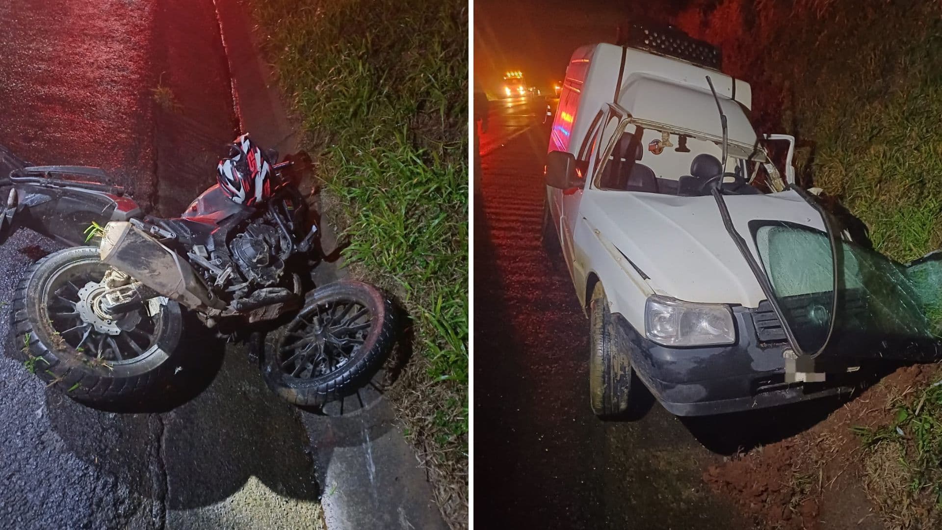 Motociclista fica gravemente ferido em acidente na BR-373 em Guamiranga