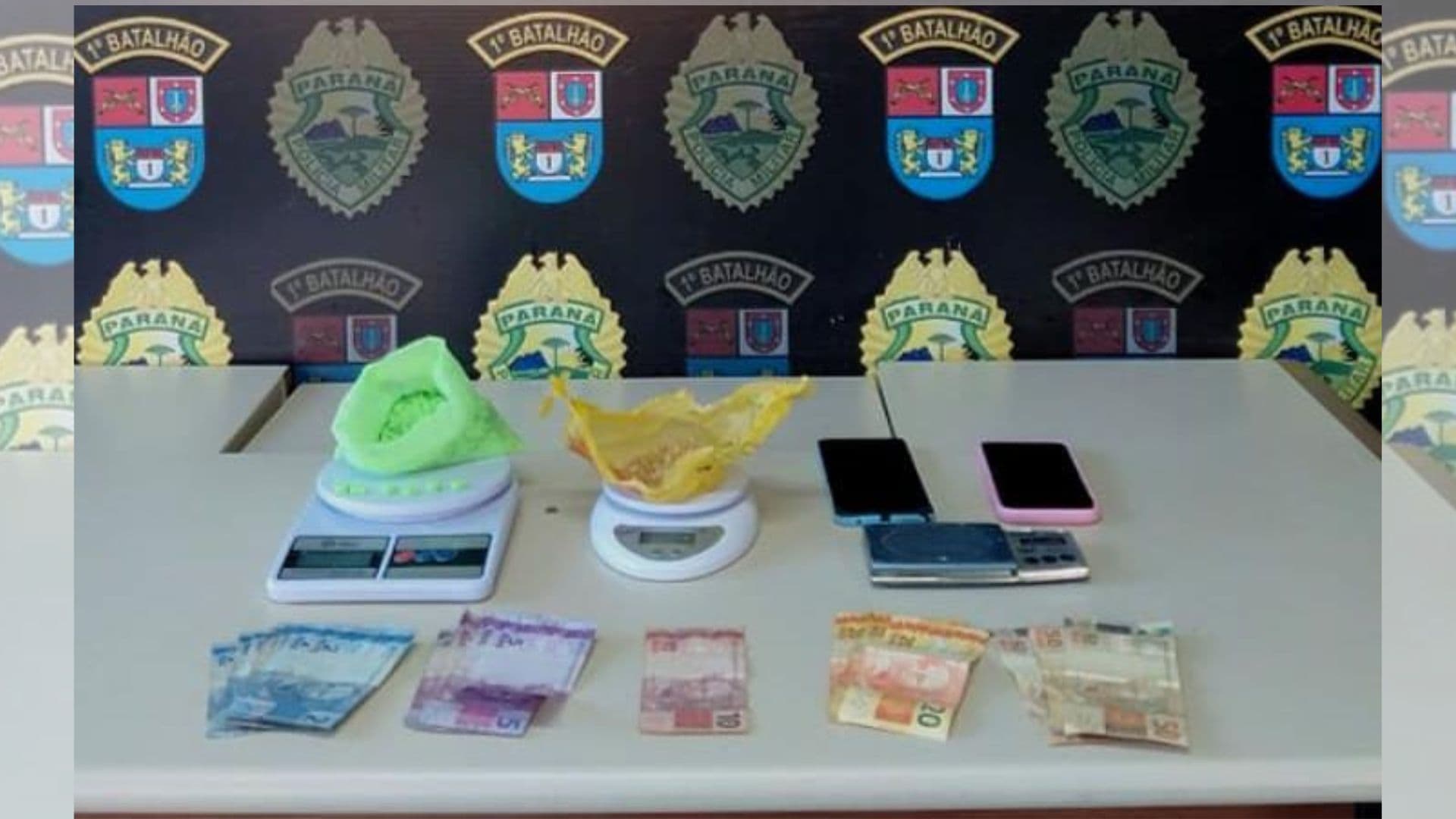 Duas pessoas são detidas com drogas e dinheiro em Ponta Grossa