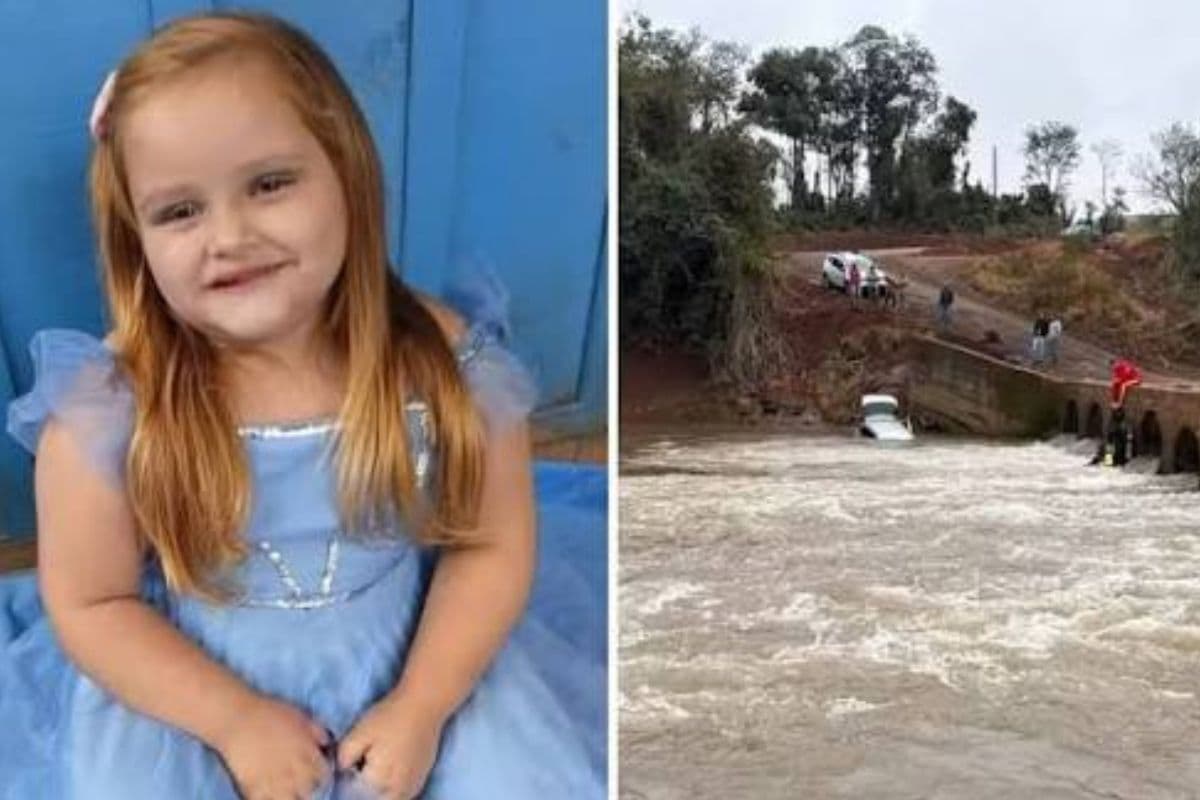 Identificada criança que morreu após carro cair em rio