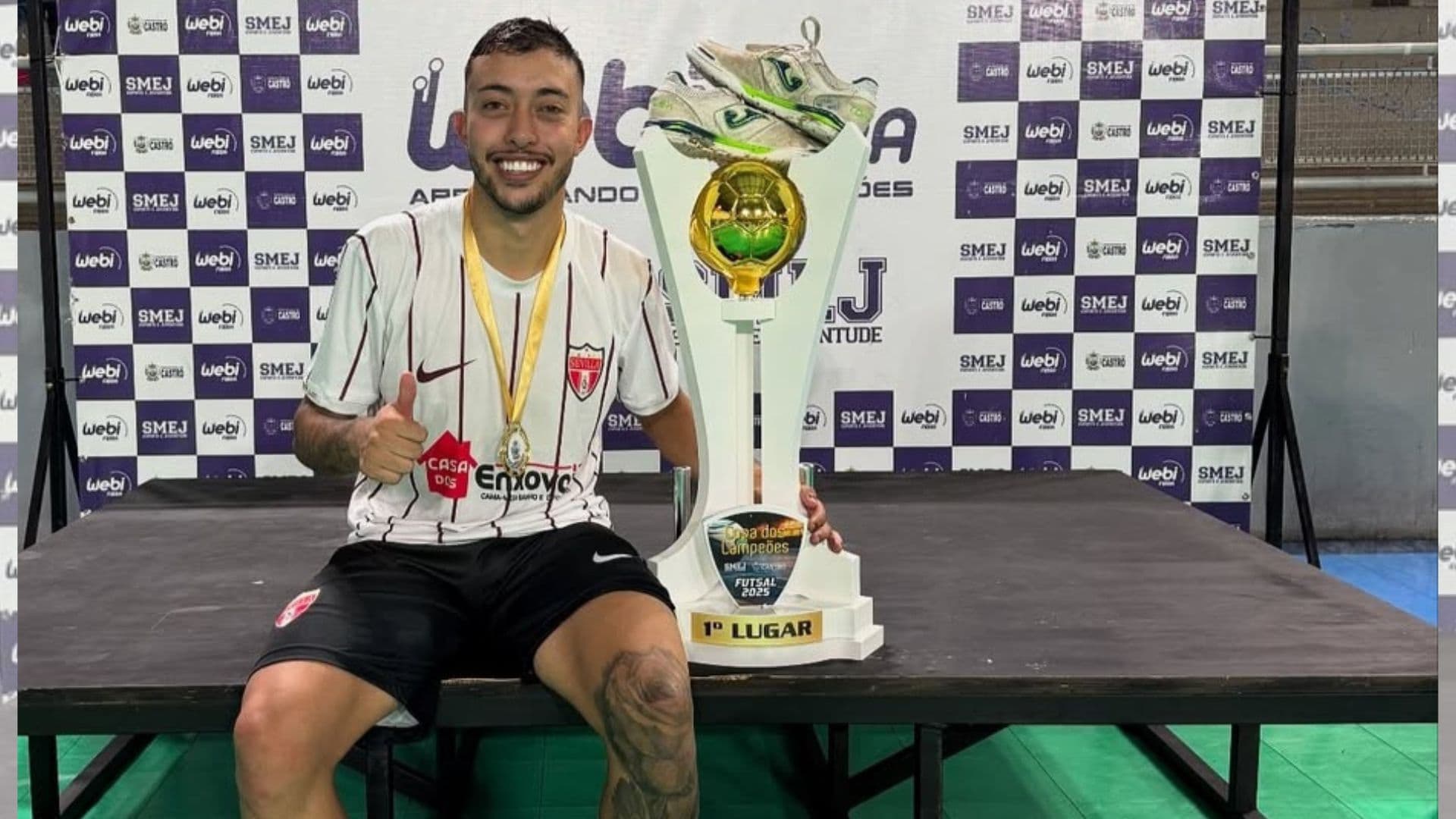 Morte do atleta de futsal ‘Lucas China’ comove município de Castro