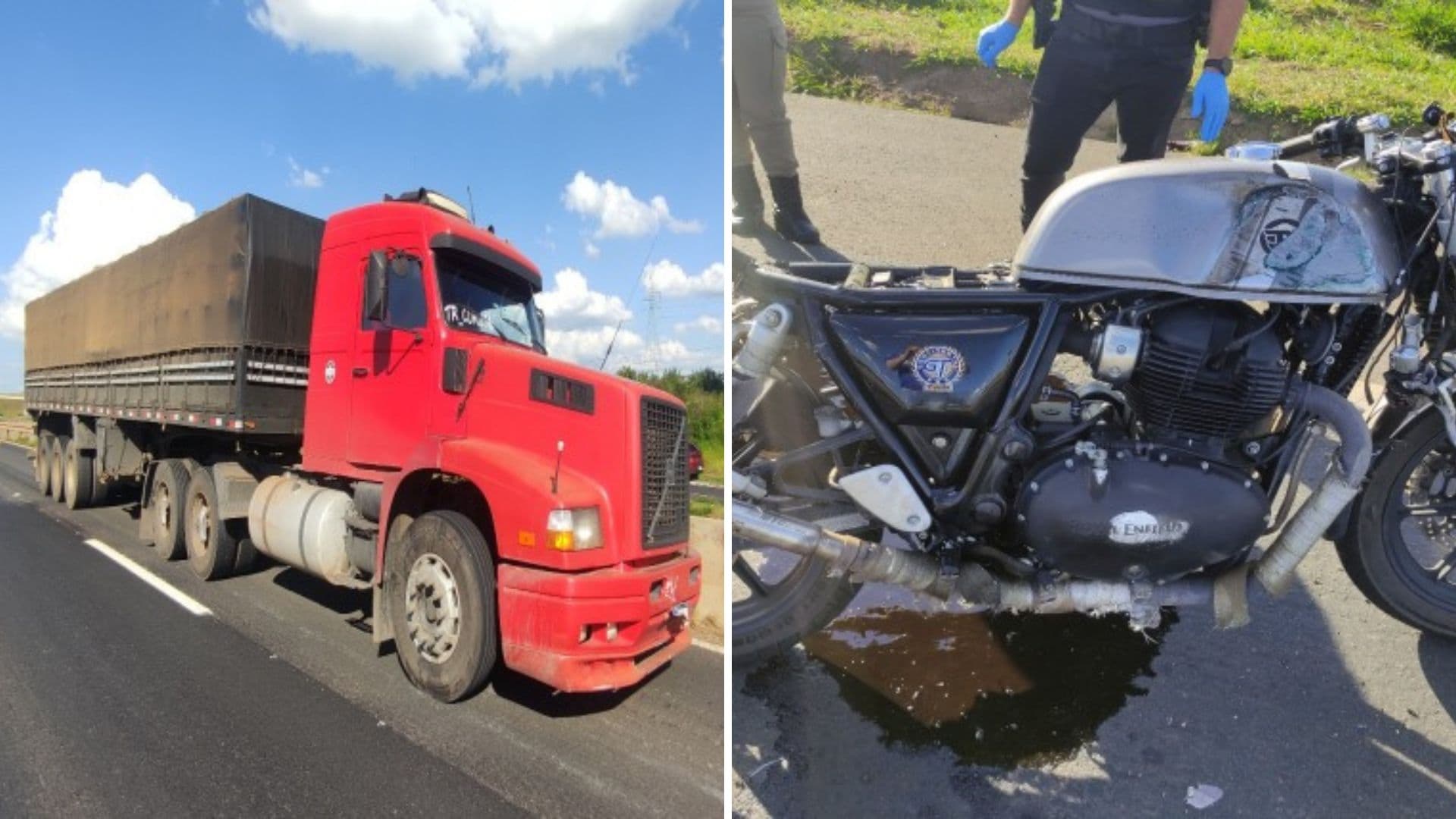 PC indicia caminhoneiro por morte de motociclista em Ponta Grossa