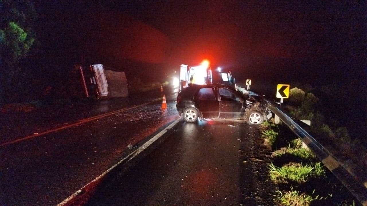 Motorista morre após colisão frontal na BR-153 em Tibagi