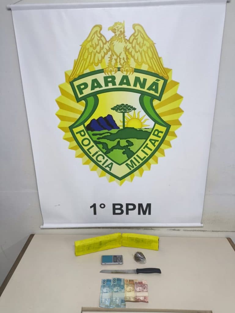 Casal é preso por tráfico com mais de 1 kg de maconha em Ponta Grossa