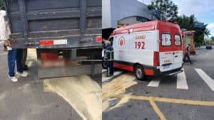 Gari é atropelado por caminhão no Centro de Ponta Grossa motorista fugiu do local