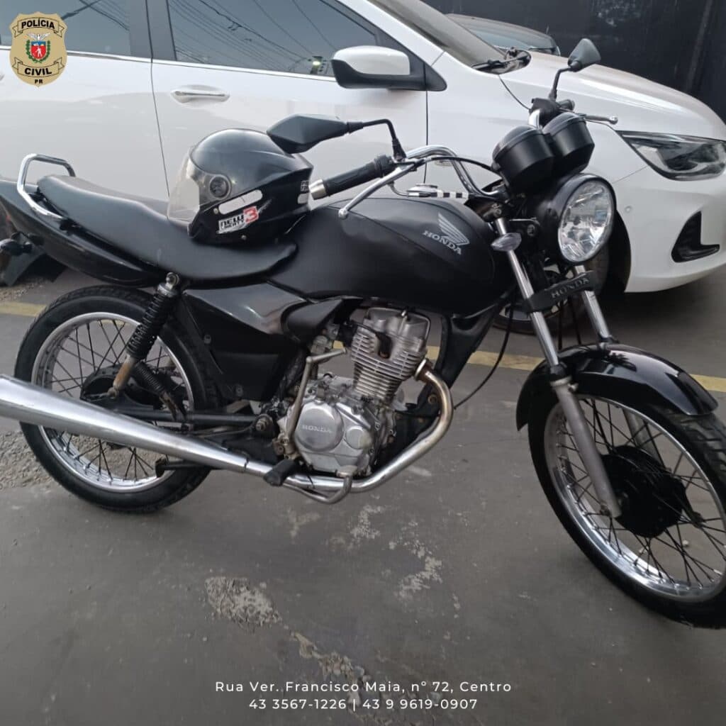 Polícia Civil frustra golpe de extorsão e recupera moto em Sengés