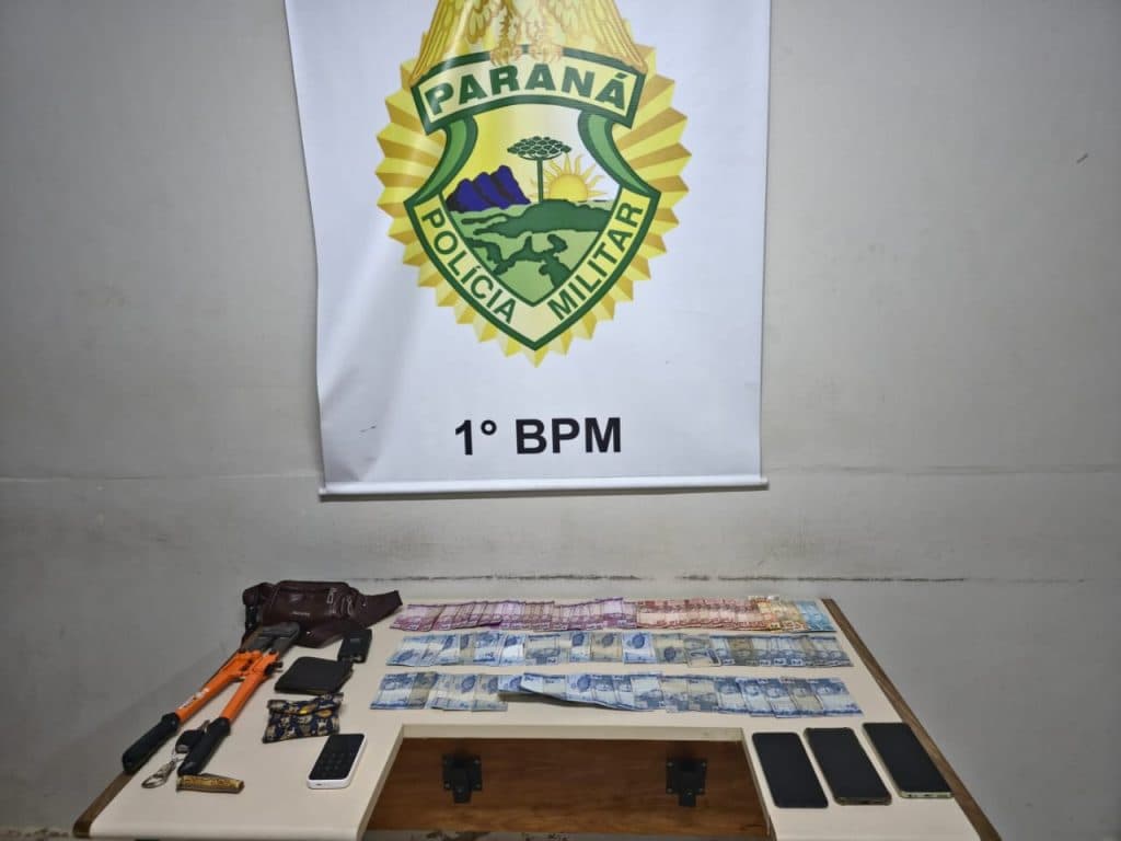Ladrão é preso em flagrante pela PM após perseguição em PG