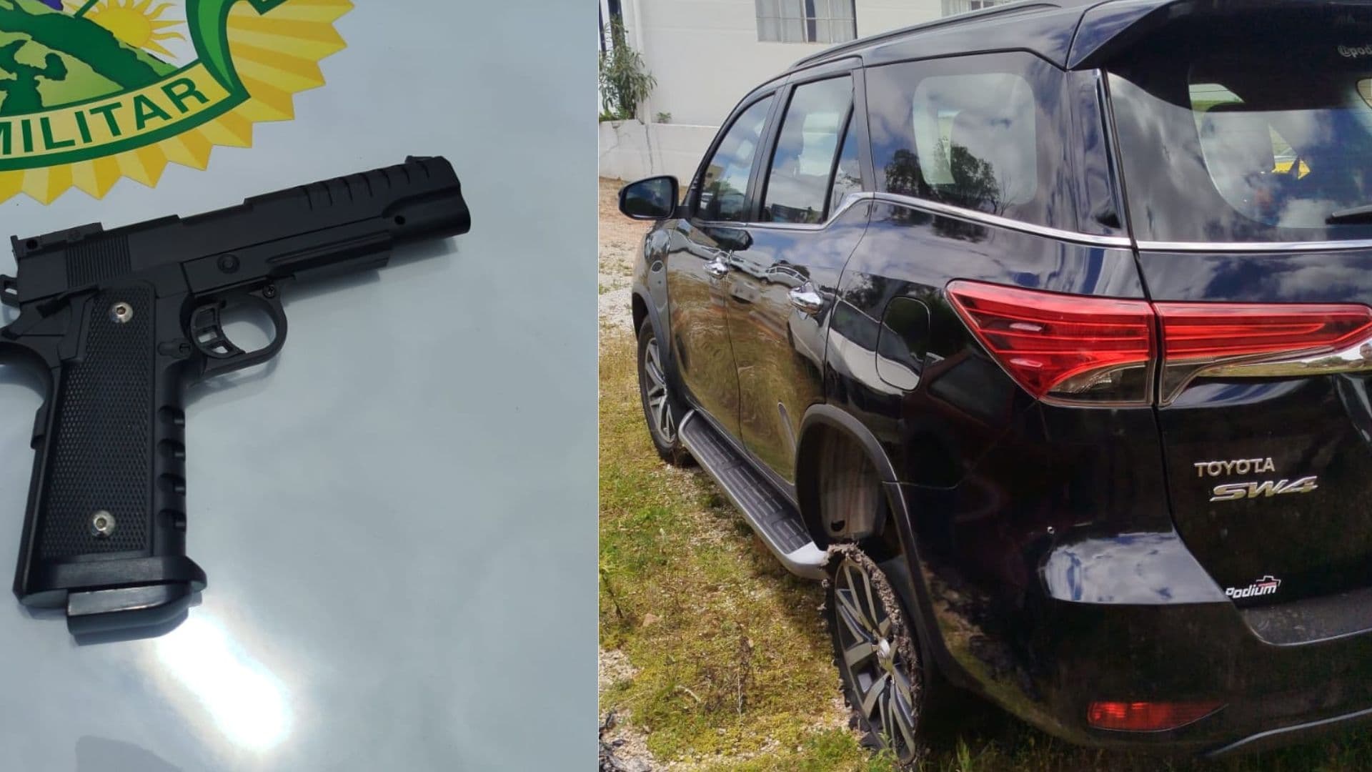 Homem usa simulacro em assalto a casa em Castro, rouba caminhonete e é preso