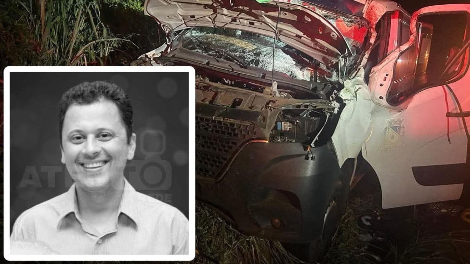 Motorista de ambulância morre ao ser atingido por animal após colisão