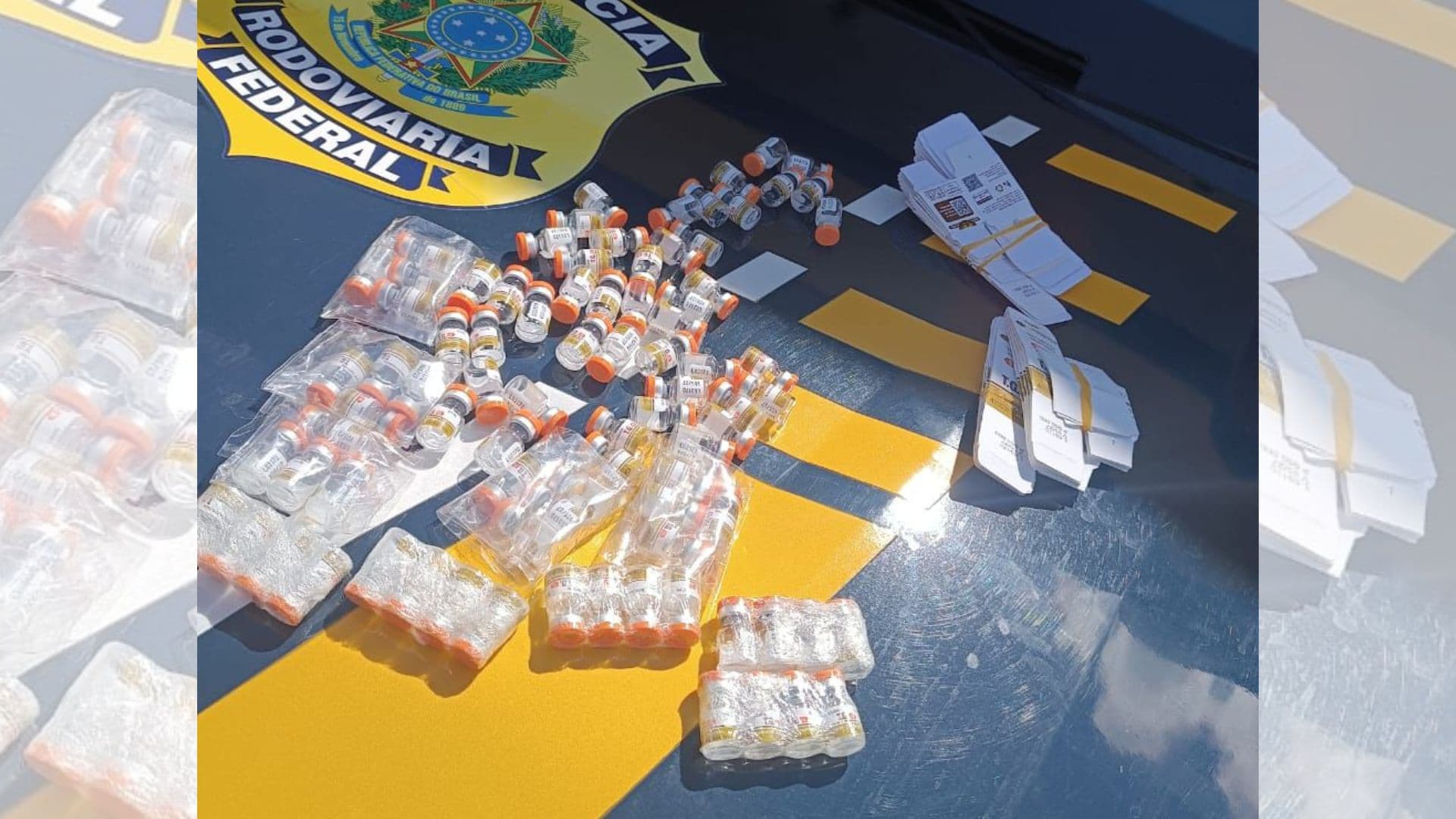 PRF apreende medicamentos contrabandeados e prende homem na BR-369 em Campo Mourão