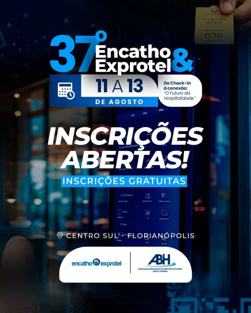 Encatho & Exprotel 2026 abre inscrições gratuitas e divulga programação oficial em Florianópolis