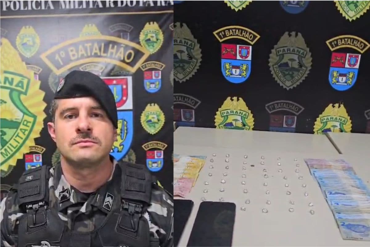 Choque realiza grande apreensão de maconha e cocaína na Vila Nova em Ponta Grossa